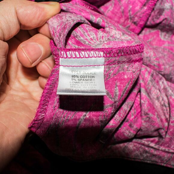 Peruvian Connection Women's Pleated Sleeveless Dress Floral Size 12 - Picture 5 of 5